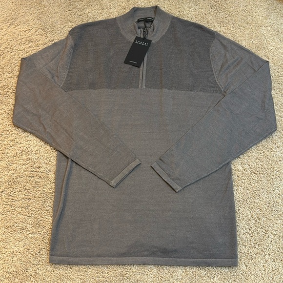 NWT Robert Barakett Men’s Newbury Half Zip Sweater